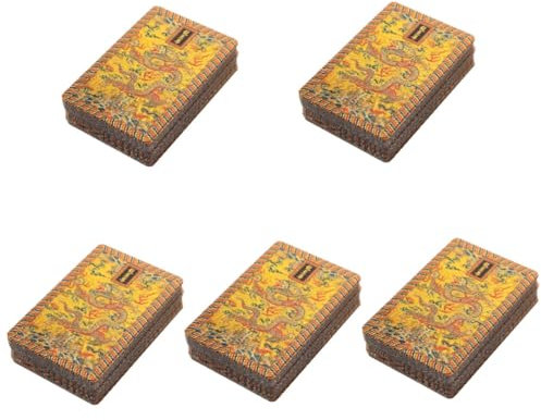 Toyvian 5packungen Goldene Pokerkarten Glänzend Für Partys Und Familienspiele Hochwertige Spielkarten Mit Detailverliebtem Design