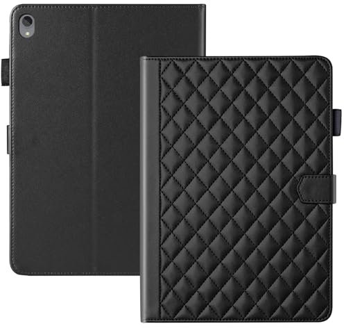 TEDTIKJT Cover para Lenovo Tab P11 11 Pulgadas 2021 Tablet Funda PU Cuero Flip Case Cover Lenovo Tab P11 Carcasa con Soporte Magnético Protección Funda para Lenovo Tab P11 11,Romboidal Negro