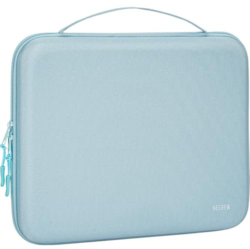 11.6 Inch Hard Laptop Sleeve Carrying Case, Water-Resistant Computer Case Compatible with 11.6 MacBook iPad Acer HP DELL Asus with Handle, Protective Tablet Sleeve with Accessory Pocket