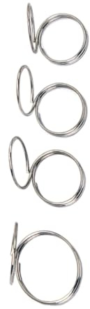 COSMEVIVI 4 Stück Gitarren Fingerpicks Plektrum Ring Daumenpicks Aus Edelstahl Für E-gitarre Klassik Bass Ergonomisch Geformt Mit Glatter Oberfläche Zum Fingerpicking Und Fingerschutz