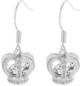 Ohrstecker, Kronen-Ohrringe für Damen, Hochzeit, Modeschmuck, mit Modeaccessoires, kreative Türklopfer-Creolen, Einheitsgröße, Metall, Kein Edelstein