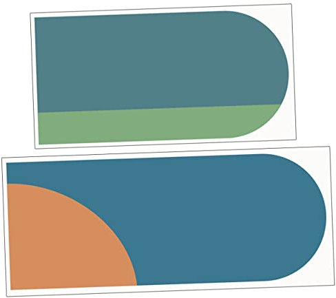 DECOMELODY 2stücke Wandaufkleber Geometrische Tapete Wandkunstaufkleber Bogenwandhintergrund Dekorative Wandaufkleber Für Heimdekoration Haushaltstapeten Wandkunstdekor