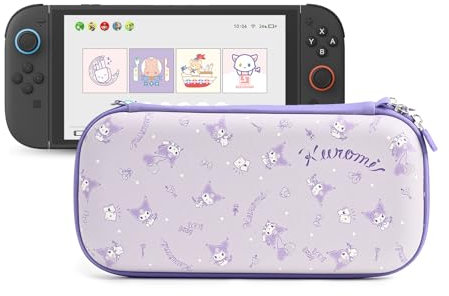 Kuitmor Slim Carrying Case Compatible with Switch 2 (2025), Hardshell Storage Bag with 10 Game Card Slots, Portable Case for Switch 2 Console and Game Accessories - KLM