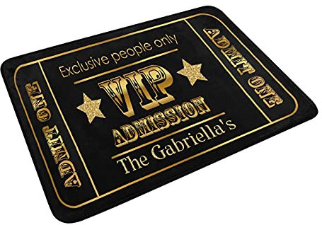 Weicher Schmutzfangmatte, 40X60Cm, Goldenes VIP-Ticket, Fußmatte Pflegeleichte Eingangsmatte, Bodenmatte, Für Außen Schlafzimmer Küche
