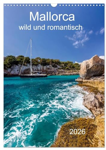 Mallorca - wild und romantisch (Wandkalender 2026 DIN A3 hoch), CALVENDO Monatskalender: Mallorca für Liebhaber mit tollen Bildern einer Auswahl an Buchten (CALVENDO Orte)