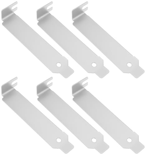 SING F LTD 6X PC Low Profile PCI Bracket Expansion Computer Back Slot Cover for Computer Cases, 80x18x13mm