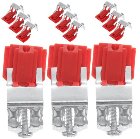 SOIMISS 12 Pezzi Ganci Fissaggio per Lavelli Regolabili Kit Staffe Metalliche Sottotop per Installazione Senza Trapano Stabile per Lavelli e Bagno Compatibile con Diversi