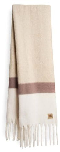 OPUS Damen Schal | ALLANIS gebrushter Schal mit Fransen macadamia, 0