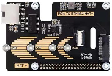 PCIe zu Ethernet HAT PCIe NVME Adapter 5 Gbit/s mit 1000 m Ethernet-Port und Festplatten RTL8111H Chip 5 Gbit/s Festplattenerweiterung