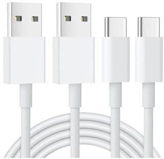 FADEDA USB C auf USB A Kabel USB C Kabel [ 2Stück 1M ] iPhone 17 15 Carplay Kabel, Schnellladung für iPhone 17 16 15 Pro, Samsung Galaxy A55 A53 S24 S23 S22 S21 S20, Google Pixel, Hawei, PS5 Typ C