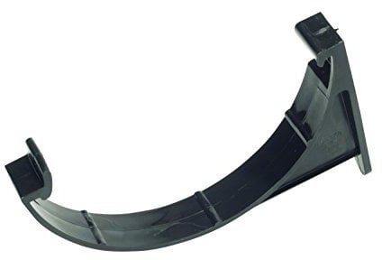 Hunter (2 X 112MM Gutter Support Brackets (Single Fixing)) Black Half Round guttering Components. Select Individual Parts as Required.