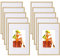 WOLTU Bilderrahmen 21x29,7 cm DIN A4 Set of 10 Fotorahmen aus Kunststoff mit Passepartout, Posterrahmen zum vertikalen oder horizontalen Aufhängen/Aufstellen, Collage Wanddeko, Gold