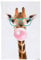 REINDERS Poster, Funky Giraffe, Kinderzimmer, Poster, Wanddeko, Room Decor, 150 gr. glänzend Bilderdruckpapier, Braun, 91,5x61cm