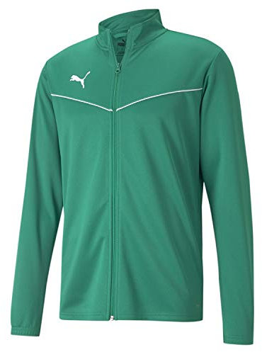 PUMA Men's teamRISE Training Poly Jacket Track, Pepper Green White, 3XL
