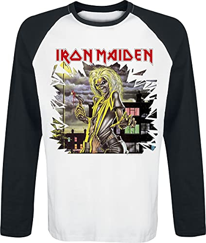 Iron Maiden Killers Shatter Männer Langarmshirt weiß/schwarz