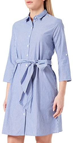 JDY Robe pour Femme, Bois compensé/Rayures : Blanc, 38