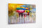 Impression sur verre acrylique de qualité supérieure - Motif parapluies multicolores - A1 - 80 x 60 cm