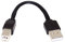 chenyang Cavo piatto corto USB 2.0, da USB 2.0 tipo A maschio a tipo B maschio, 4 fili, 5 V, 2 A, prolunga dati in silicone, 4 fili, 30 AWG, 13 cm