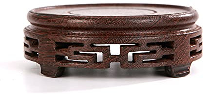 LUCBEI Présentoir sur pied en bois pour aquarium, pot de fleurs, support pour pot de fleurs (3,8 cm de haut) sur pied pour bonsaï (taille : M)