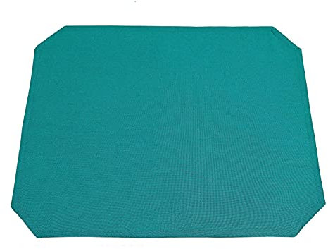 Leinen Optik Tischset Platzset 2er-Set 35 x 50 cm Petrol Türkis Abwaschbar Wasserabweisend Fleckschutz Pflegeleicht mit Saumrand