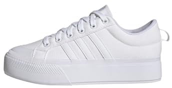 adidas Bravada 2.0 Platform Shoes, Zapatos Mujer, Cloud White/Cloud White/Chalk White, 36 2/3 EU