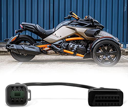 lqito Adaptador de cable de diagnóstico de 6 pines a 1 lqito de 6 pines, cable de escáner OBDII de repuesto para herramientas de diagnóstico para motocicletas CAN AM Moto ATV UTV