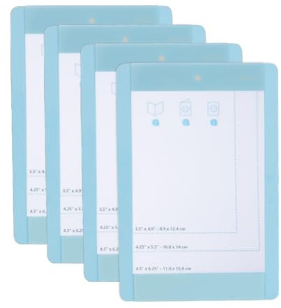 VOHESEA 4er Pack Kartenmatte für Cricut Joy, Card Matte Kompatibel für alle Cricut Joy Karten, Wiederverwendbare Kartenmatte Schnell Erstellen Sie individuelle Karten 11.4x15.8cm