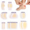 ACWOO Blasenpflaster, Hydrokolloid Pflaster, Wasserdicht Gel Pflaster, Ferse Blasenpflaster, Vorfuß Ferse Fersenschutz, Linderung von Reibungsschmerzen Finger, Zehen, Vorfuß, Ferse (16PCS-B)