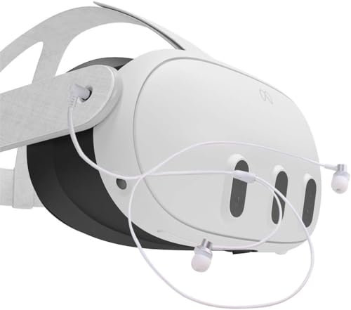 Headset For Quest 3 VR Headphone Accessories Earphone Suitable for O-culus Quest3 VR Noise Reduction Earphones with 360 ° Sound Effect for Smooth and Comfortable Listening