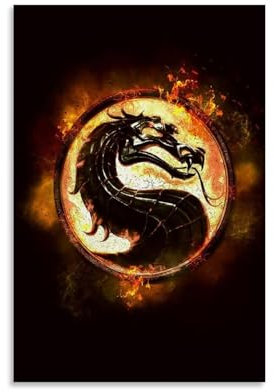 INEOUT Poster Mortal Kombat, dekoratives Gemälde, Leinwand, Wandposter und Kunstdruck, modernes Familienschlafzimmer, Dekoration, Poster, 20 x 30 cm