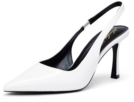 Zhabtuc Scarpe Donna Eleganti, Decollete Donna, Slingback Donna, Tacchi Alti a Punta, Stile Classico, Sandali Moda, Facili da Indossare, Stile Classico,EU 36-42