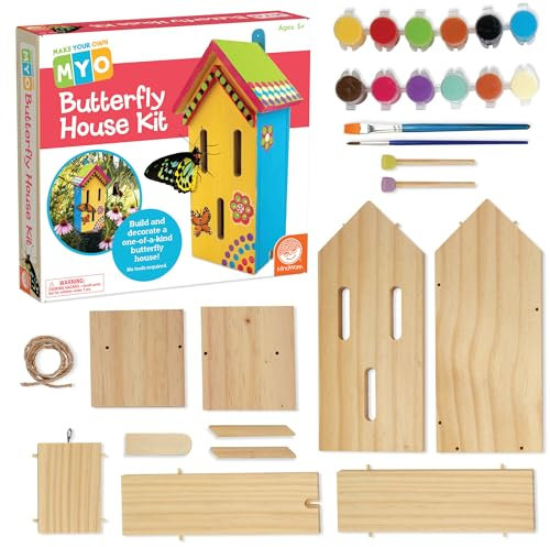 MindWare Schmetterlingshaus-Set zum Selbermachen – Schmetterling-Bastelset für Kinder ab 5 Jahren