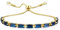 CASSIECA Gold Schmuck Damen Blau Zirkonia Kristall Tennis Armband für Frauen Geburtstags Muttertag Weihnachten Geschenk für Mama Freund Tochter Gold Schmuck Damen mit Box