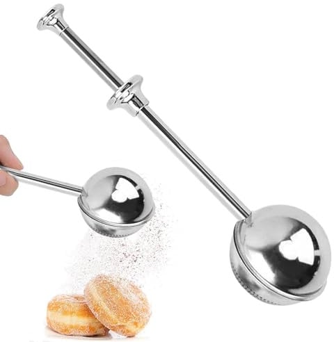 Flour Sifter Spoon | Sugar Powder Dust Spoon | Powdered Sugar Shaker - Kitchen Baking Tools for Dusting Sugar, Flour, Cocoa, and Powder Dispenser Spoon for Professional Bakeries and Home Use
