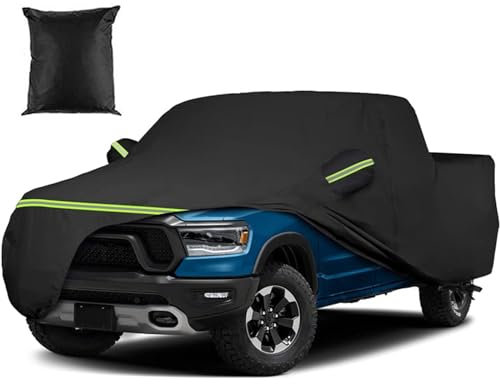 Couverture de Voiture de Camionnette, Remplacement de Garage Complet de Bâche de Voiture pour Ford Toyota Hilux Nissan Navara V-W Amarok 210D Couverture Extérieure Étanche à la Poussière Couverture