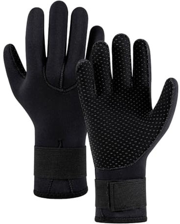antianzhizhuang Neoprenhandschuhe, Tauchhandschuhe, 5 mm, Thermohandschuh mit verstellbarem Hüftgurt, zum Schnorcheln, Tauchen, Surfen, Neopren, Thermohandschuh