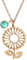 Malihome Roségoldene Sonnenblumen-Halsketten für Frauen, inspirierende Sonnenschein-Schmuck-Geschenkideen für Tochter, Freunde, Freundin (Grün)
