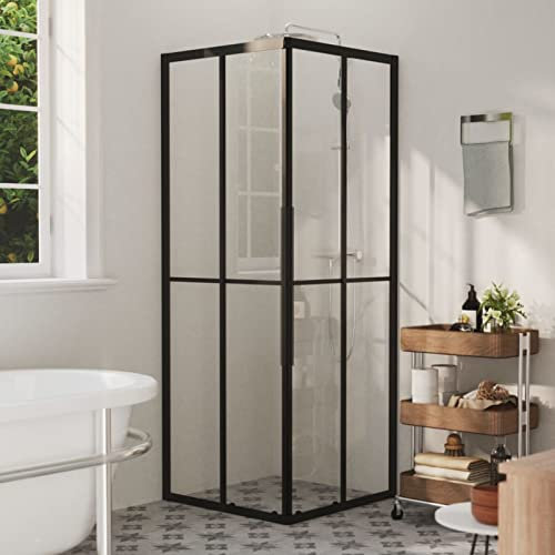 LAPOOH Cabine de Douche ESG 70x70x180 cm,Cabine De Douche Complete,Cabines Et Parois De Douche