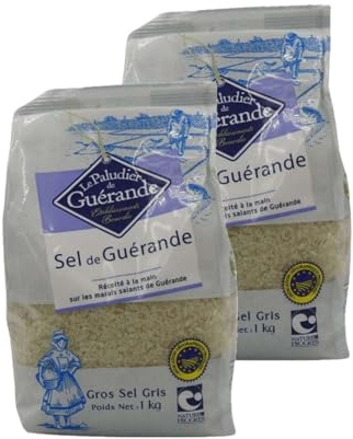 Lot 2x Gros sel de Guérande - IGP - Sachet 1kg