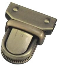HEXHUASR Metallpresse Druckverschluss Zungenverschluss Tasche Aktentasche Federverschluss Verschlüsse Verschlussschnalle Lederhandwerk Taschenteile Hardwarezubehör(Bronze)