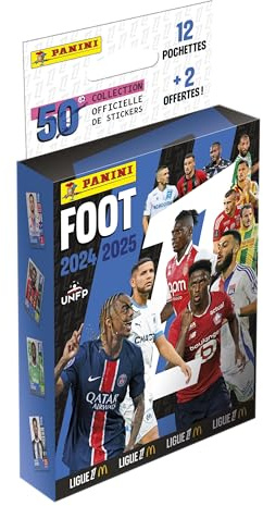Panini Foot 2024-2025 Ligue 1 McDonald's Blister 12 buste + 2 in omaggio 004842KBFGD14