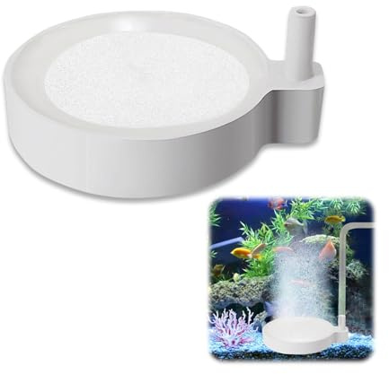 SIGANDG Aquarium Luftstein 50mm quarium-Nano-Luftstein für Aquarien stumm Aquarium Ausströmer Set Sandplatte Luftpolsterschale für Aquarien