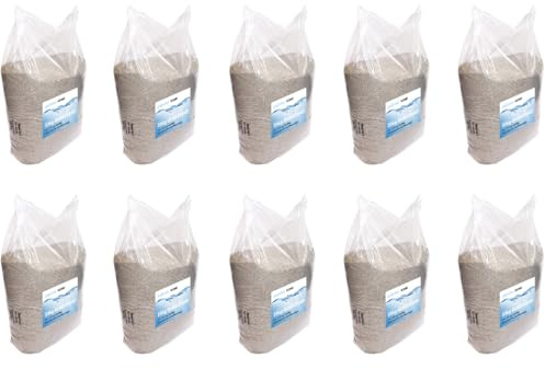 mituso pajoma® Sable de quartz 10 x 25 kg, pour filtre de piscine et filtre à sable, grain de 0,4 à 0,8 mm, très pur, pour aquarium et construction, bords arrondis, polyvalent