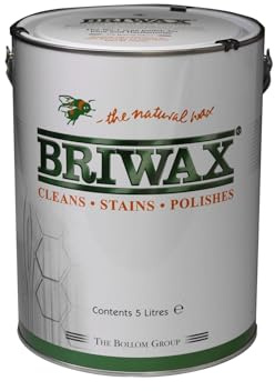 Briwax Original Clear 5ltr – Multi-Shade Wood Wax Polish | Ideal for Furniture Restoration & DIY Wood Projects