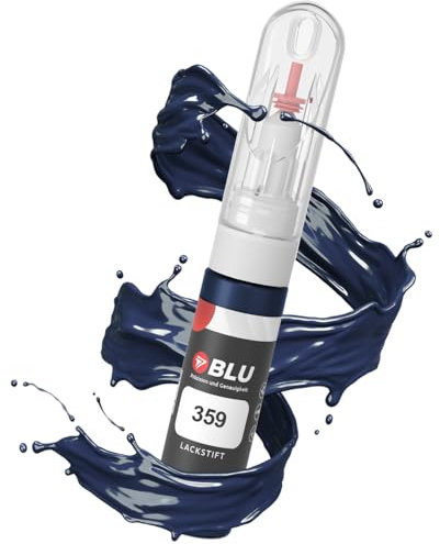 BLU Lackstift Auto kompatibel für Mercedes 359 BLAU TANSANITBLAU | Auto Lack Reparatur 2in1 Ausbesserungslack Pinsel + Nadel