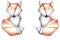 Fuchs Ohrringe für Damen Origami Fuchs Ohrstecker aus Sterlingsilber Tierschmuck für Frauen Mutter Ehefrau Tochter
