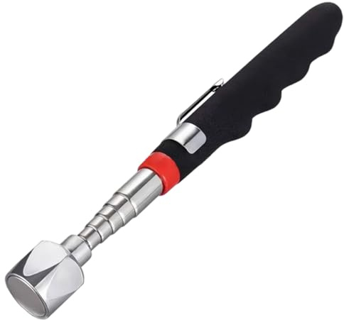 Magnetisches Teleskop-Hebewerkzeug, magnetisches Aufkleber-Gadget, langlebiger Teleskop-Magnetsammler mit Taschenclip (7,3 kg)