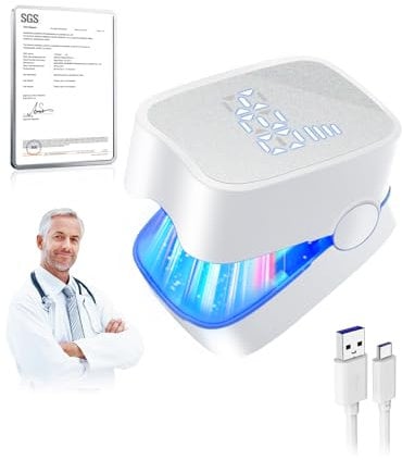 2025 Upgrade Nail Fungus Laser Device 【8.0 NewUpgrade】【21-day Fast-acting】Nail Fungus Treatment for Toenail Finger Nail infection,950nm Infrared 500nm Fingernails