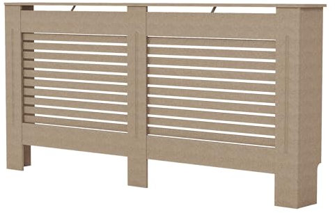 Vida Designs Radiator Cover Large Unfinished | DIY Paintable Design | FSC Wood | External: H83xW172xD19cm | Internal: H81xW162xD16cm