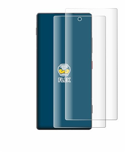 BROTECT Schutzfolie für ZTE Nubia Z80 Ultra | 2 Stück Transparenter Displayschutz Made in Germany Klare Full-Screen Folie Full-Cover 3D Curved Montage Kit